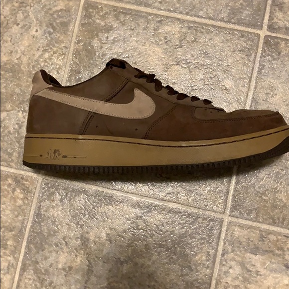 Nike AF-1 ‘82 Brown Suede & Leather - Picture 2 of 6
